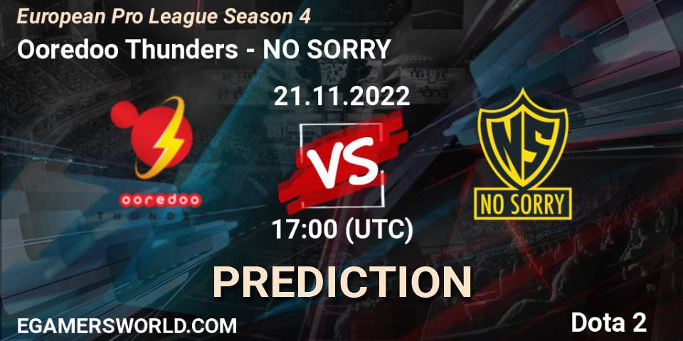 Prognose für das Spiel Ooredoo Thunders VS Team Unique. 21.11.22. Dota 2 - European Pro League Season 4