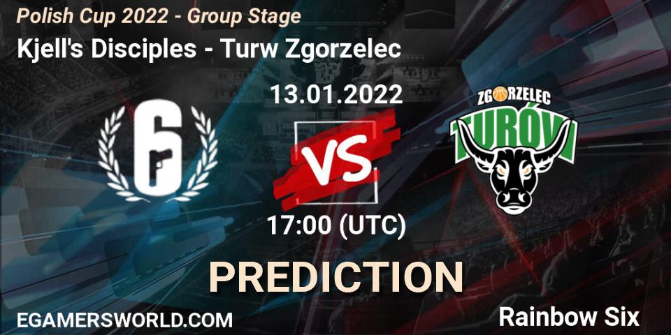 Prognose für das Spiel Kjell's Disciples VS Turów Zgorzelec. 13.01.2022 at 17:00. Rainbow Six - Polish Cup 2022 - Group Stage