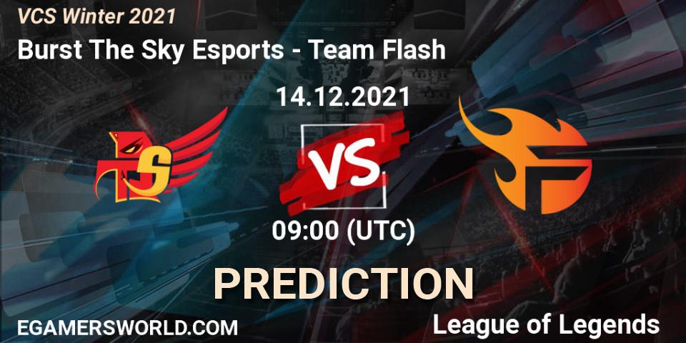 Prognose für das Spiel Burst The Sky Esports VS Team Flash. 14.12.2021 at 09:00. LoL - VCS Winter 2021