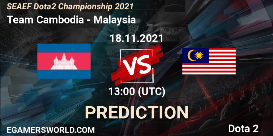 Prognose für das Spiel Team Cambodia VS Team Malaysia. 18.11.2021 at 13:37. Dota 2 - SEAEF Dota2 Championship 2021