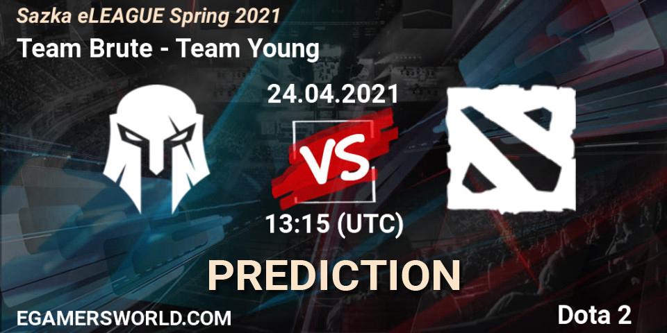 Prognose für das Spiel Team Brute VS Team Young. 24.04.2021 at 13:15. Dota 2 - Sazka eLEAGUE Spring 2021