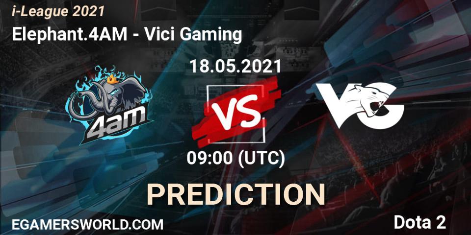 Prognose für das Spiel Elephant.4AM VS Vici Gaming. 18.05.2021 at 08:23. Dota 2 - i-League 2021 Season 1