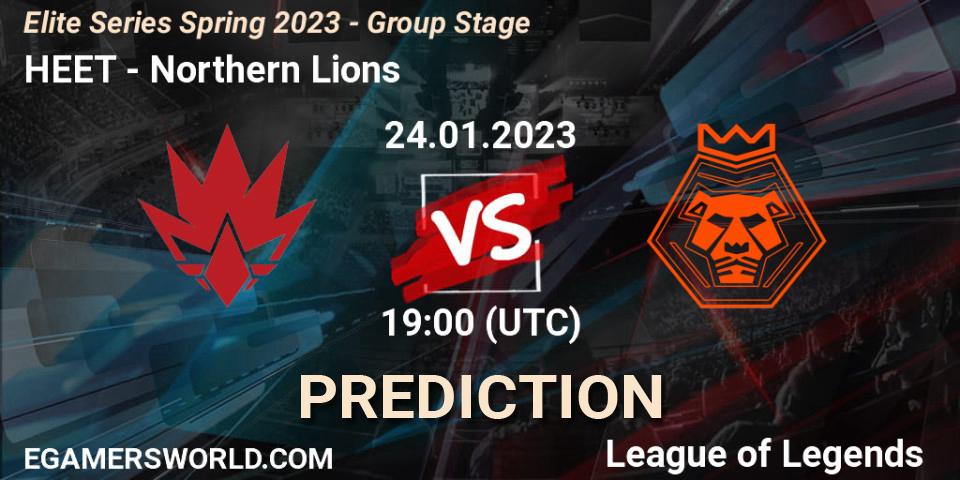 Prognose für das Spiel HEET VS Northern Lions. 24.01.2023 at 19:00. LoL - Elite Series Spring 2023 - Group Stage