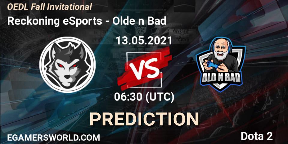 Prognose für das Spiel Reckoning eSports VS Olde n Bad. 13.05.21. Dota 2 - OEDL Fall Invitational