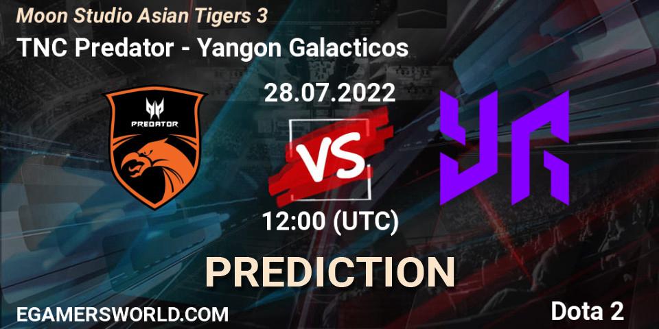 Prognose für das Spiel TNC Predator VS Yangon Galacticos. 28.07.2022 at 12:49. Dota 2 - Moon Studio Asian Tigers 3