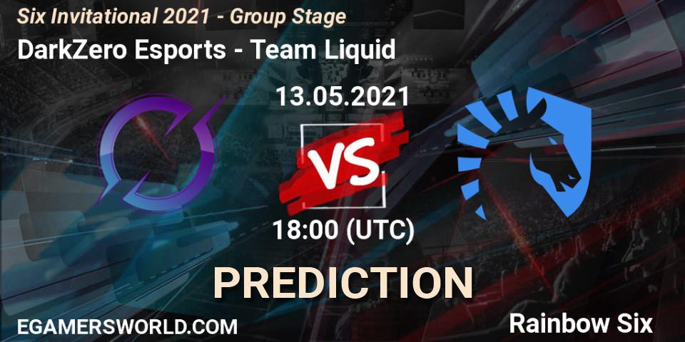 Prognose für das Spiel DarkZero Esports VS Team Liquid. 13.05.21. Rainbow Six - Six Invitational 2021 - Group Stage
