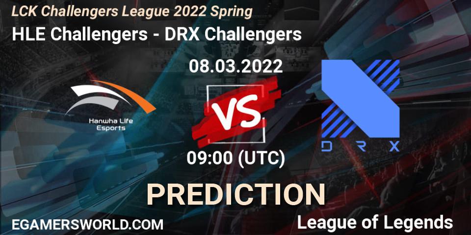 Prognose für das Spiel HLE Challengers VS DRX Challengers. 08.03.2022 at 09:00. LoL - LCK Challengers League 2022 Spring