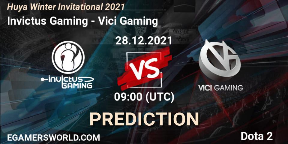 Prognose für das Spiel Invictus Gaming VS Vici Gaming. 28.12.21. Dota 2 - Huya Winter Invitational 2021