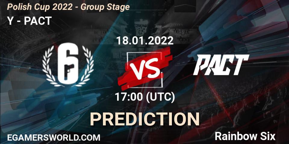 Prognose für das Spiel YŚ VS PACT. 18.01.2022 at 17:00. Rainbow Six - Polish Cup 2022 - Group Stage