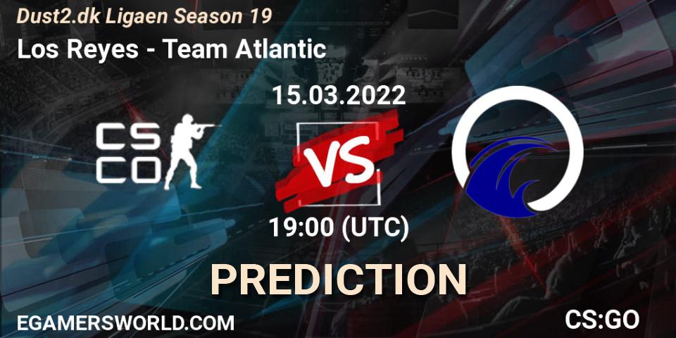Prognose für das Spiel Los Reyes VS Team Atlantic. 15.03.2022 at 19:00. Counter-Strike (CS2) - Dust2.dk Ligaen Season 19