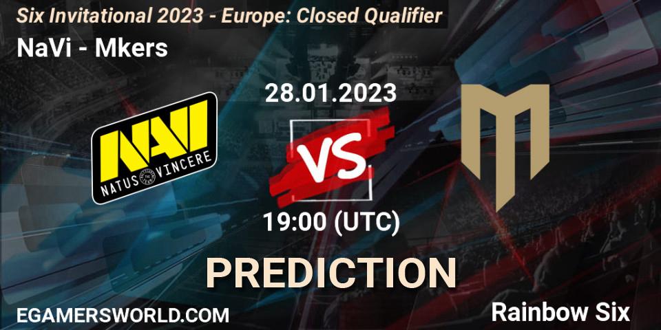Prognose für das Spiel NaVi VS Mkers. 28.01.23. Rainbow Six - Six Invitational 2023 - Europe: Closed Qualifier