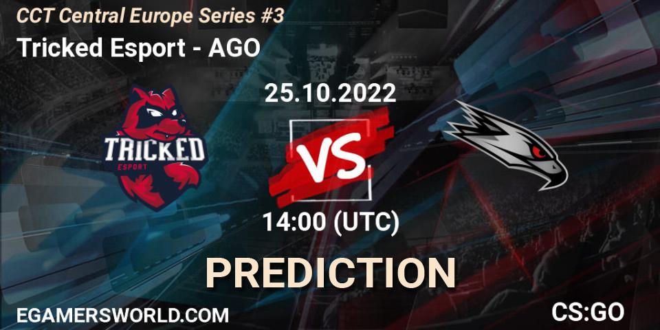 Prognose für das Spiel Tricked Esport VS AGO. 25.10.2022 at 15:25. Counter-Strike (CS2) - CCT Central Europe Series #3