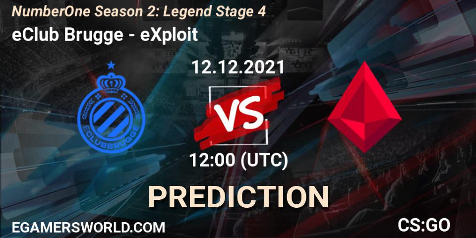 Prognose für das Spiel eClub Brugge VS eXploit. 12.12.21. CS2 (CS:GO) - NumberOne Season 2: Legend Stage 4