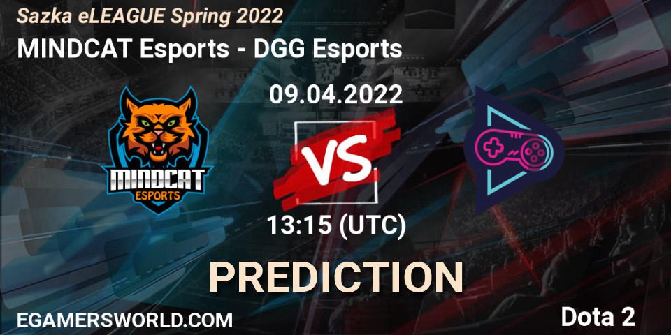 Prognose für das Spiel MINDCAT Esports VS DGG Esports. 09.04.22. Dota 2 - Sazka eLEAGUE Spring 2022