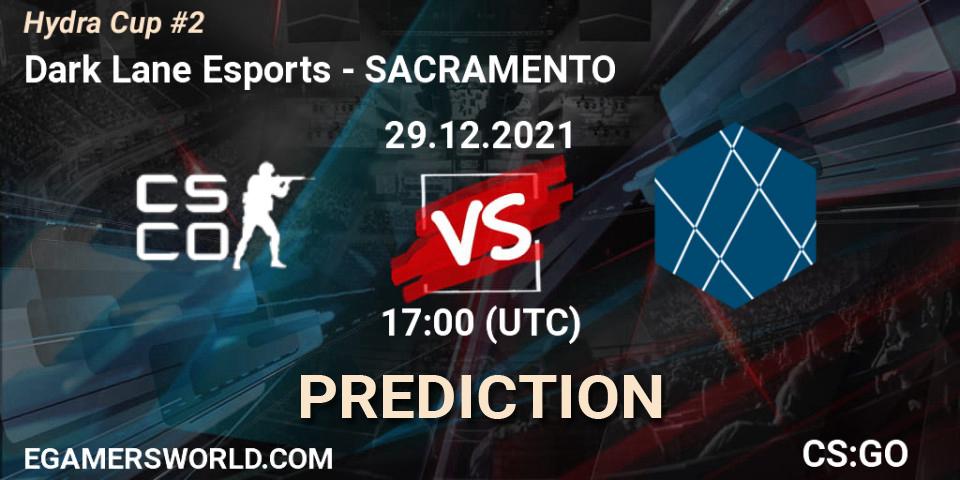Prognose für das Spiel Dark Lane Esports VS SACRAMENTO. 29.12.21. CS2 (CS:GO) - Hydra Cup #2