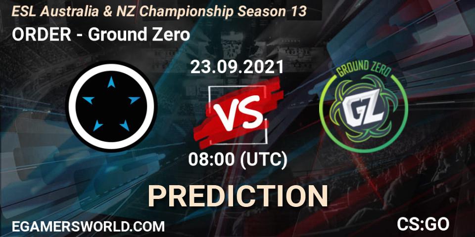 Prognose für das Spiel ORDER VS Hazard. 23.09.2021 at 08:00. Counter-Strike (CS2) - ESL Australia & NZ Championship Season 13