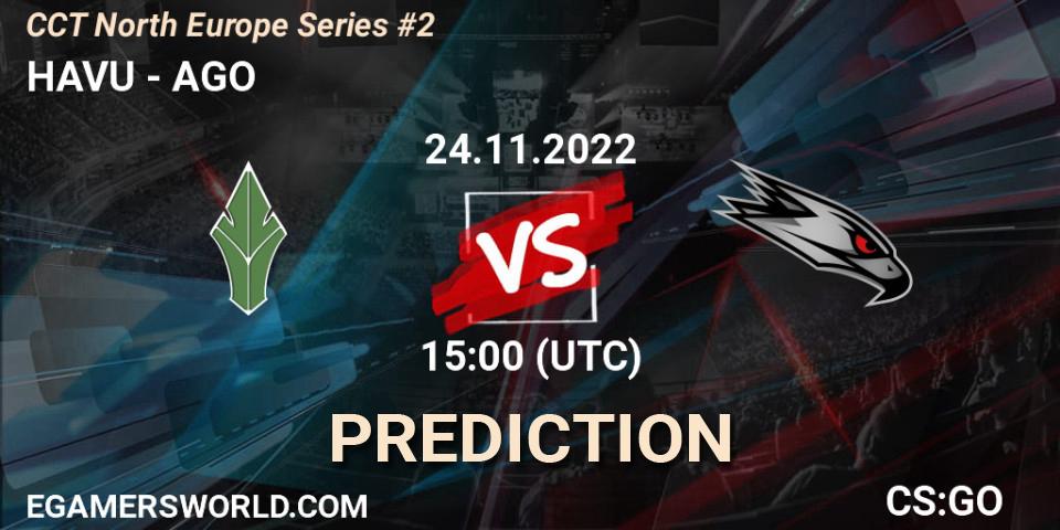 Prognose für das Spiel HAVU VS AGO. 24.11.22. CS2 (CS:GO) - CCT North Europe Series #2