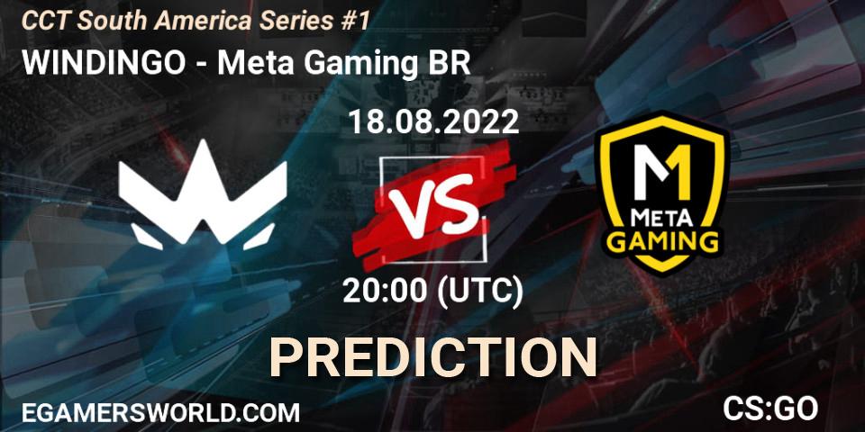 Prognose für das Spiel WINDINGO VS Meta Gaming BR. 18.08.2022 at 21:30. Counter-Strike (CS2) - CCT South America Series #1