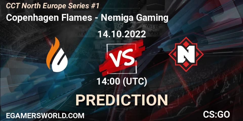 Prognose für das Spiel Copenhagen Flames VS Nemiga Gaming. 14.10.2022 at 14:00. Counter-Strike (CS2) - CCT North Europe Series #1