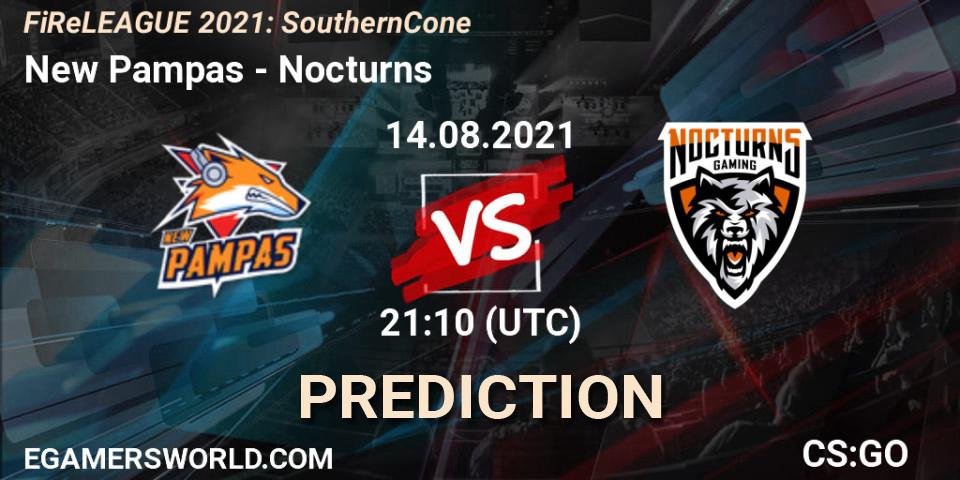 Prognose für das Spiel New Pampas VS Nocturns. 14.08.21. CS2 (CS:GO) - FiReLEAGUE 2021: Southern Cone