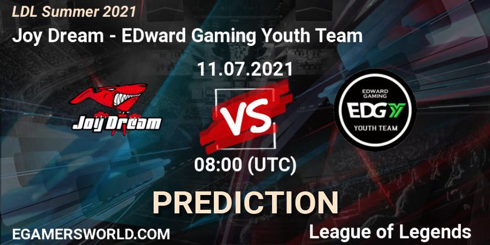Prognose für das Spiel Joy Dream VS EDward Gaming Youth Team. 11.07.21. LoL - LDL Summer 2021