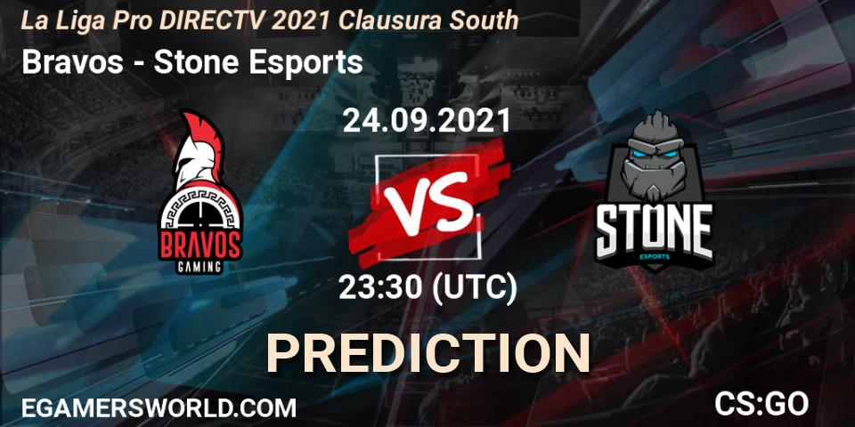 Prognose für das Spiel Bravos VS Stone Esports. 24.09.2021 at 23:30. Counter-Strike (CS2) - La Liga Season 4: Sur Pro Division - Clausura