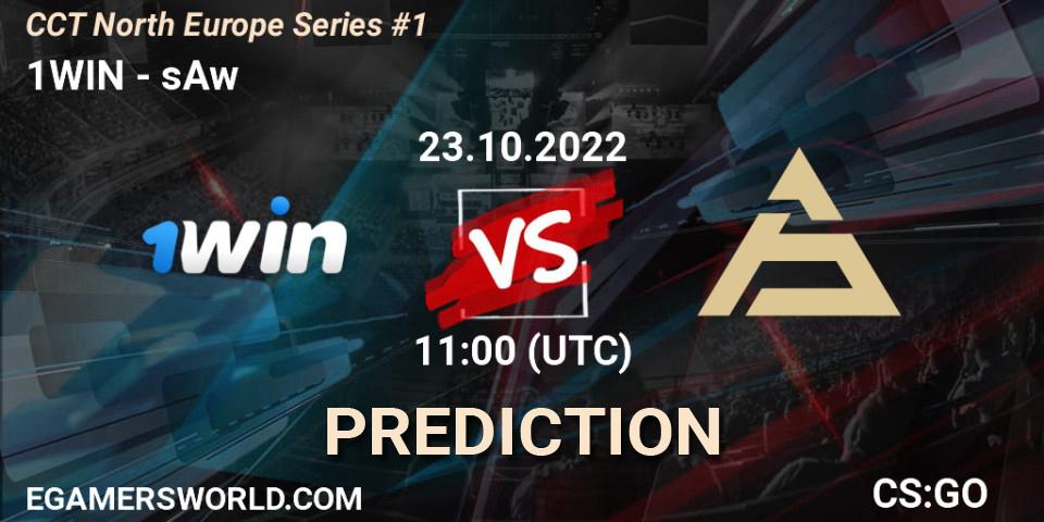 Prognose für das Spiel 1WIN VS sAw. 23.10.2022 at 12:15. Counter-Strike (CS2) - CCT North Europe Series #1