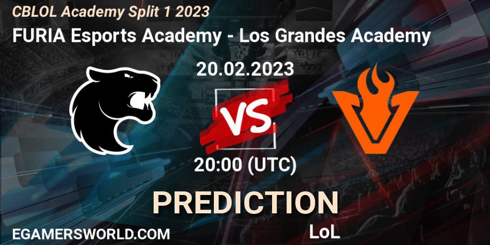 Prognose für das Spiel FURIA Esports Academy VS Los Grandes Academy. 20.02.23. LoL - CBLOL Academy Split 1 2023