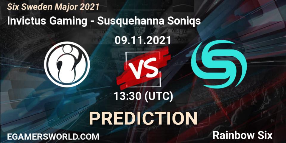 Prognose für das Spiel Invictus Gaming VS Susquehanna Soniqs. 09.11.2021 at 13:30. Rainbow Six - Six Sweden Major 2021