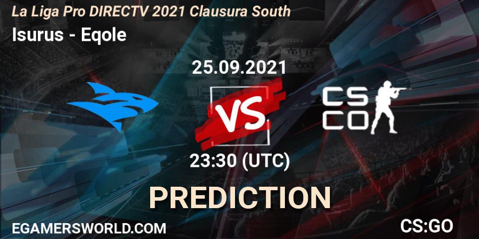 Prognose für das Spiel Isurus VS Eqole. 25.09.2021 at 23:30. Counter-Strike (CS2) - La Liga Season 4: Sur Pro Division - Clausura