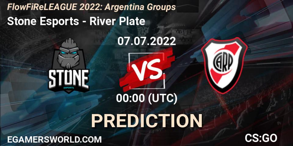 Prognose für das Spiel Stone Esports VS River Plate. 06.07.2022 at 23:40. Counter-Strike (CS2) - FlowFiReLEAGUE 2022: Argentina Groups