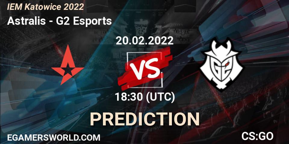 Prognose für das Spiel Astralis VS G2 Esports. 20.02.22. CS2 (CS:GO) - IEM Katowice 2022