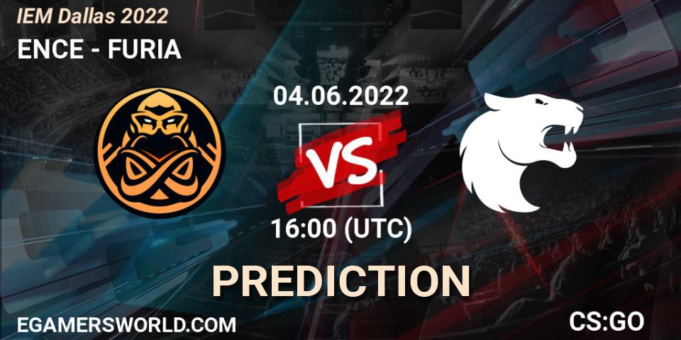 Prognose für das Spiel ENCE VS FURIA. 04.06.2022 at 16:00. Counter-Strike (CS2) - IEM Dallas 2022