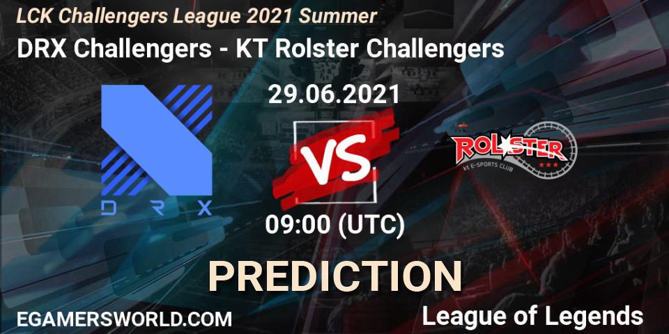 Prognose für das Spiel DRX Challengers VS KT Rolster Challengers. 29.06.2021 at 09:00. LoL - LCK Challengers League 2021 Summer