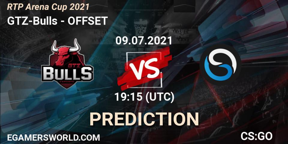Prognose für das Spiel GTZ-Bulls VS OFFSET. 09.07.21. CS2 (CS:GO) - RTP Arena Cup 2021