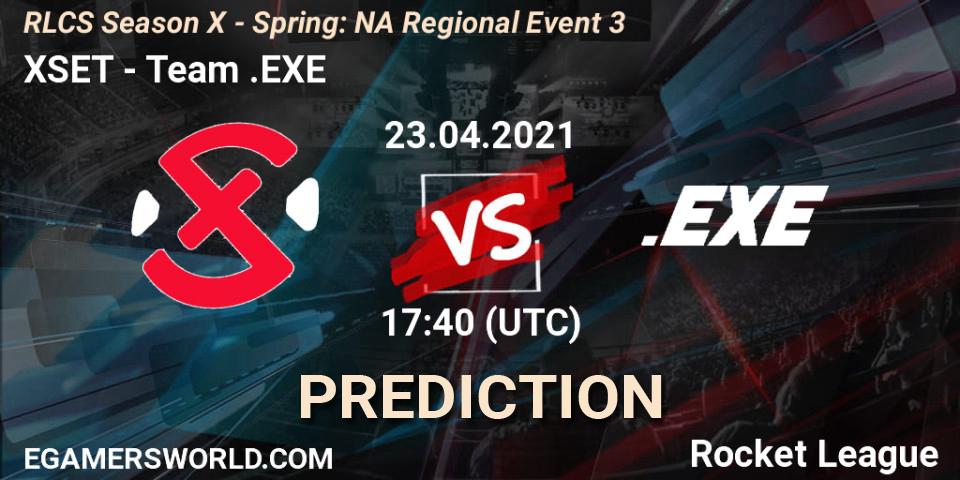 Prognose für das Spiel XSET VS Team.EXE. 23.04.21. Rocket League - RLCS Season X - Spring: NA Regional Event 3
