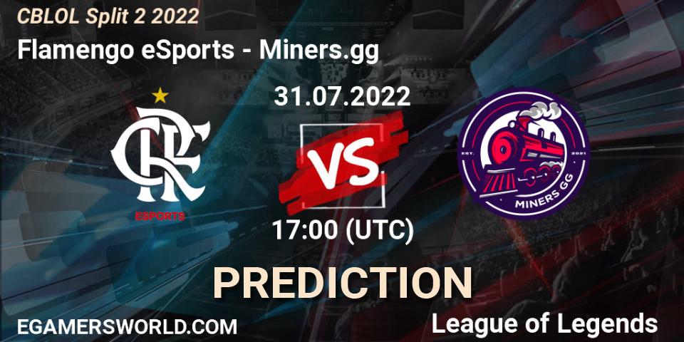 Prognose für das Spiel Flamengo eSports VS Miners.gg. 31.07.22. LoL - CBLOL Split 2 2022
