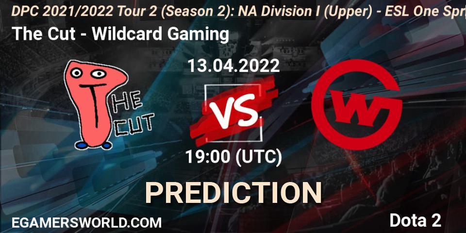 Prognose für das Spiel The Cut VS Wildcard Gaming. 13.04.22. Dota 2 - DPC 2021/2022 Tour 2 (Season 2): NA Division I (Upper) - ESL One Spring 2022