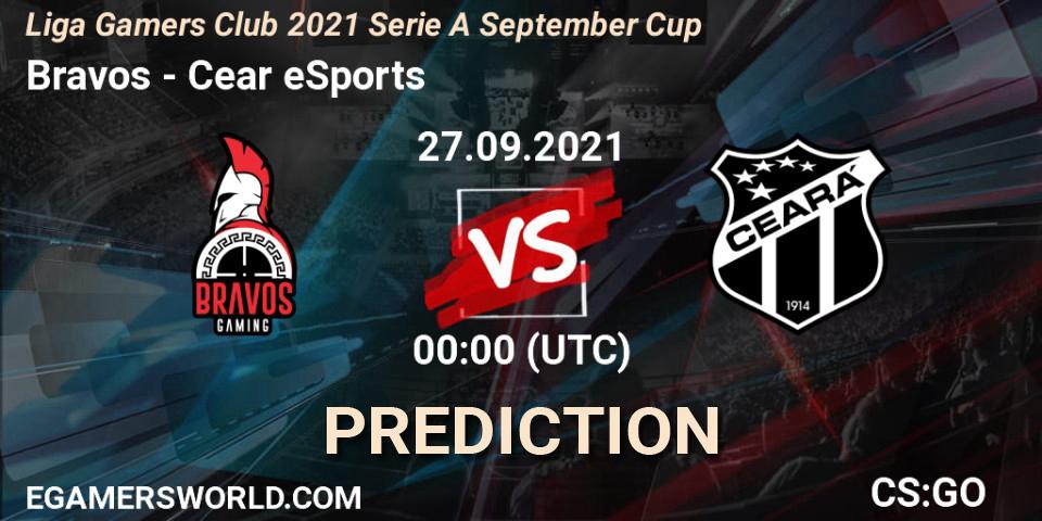 Prognose für das Spiel Bravos VS Ceará eSports. 27.09.2021 at 00:00. Counter-Strike (CS2) - Liga Gamers Club 2021 Serie A September Cup