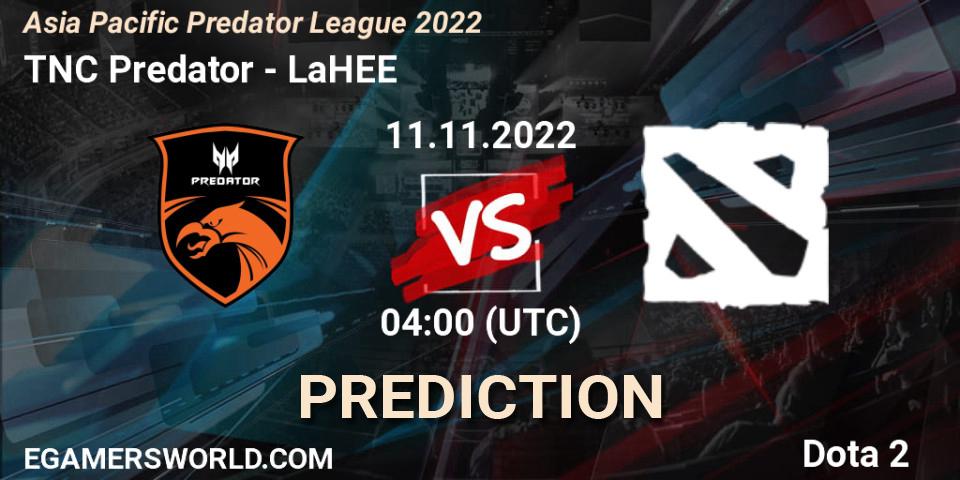 Prognose für das Spiel TNC Predator VS LaHEE. 11.11.22. Dota 2 - Asia Pacific Predator League 2022