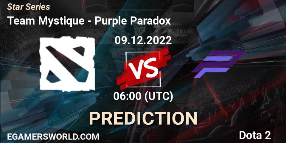Prognose für das Spiel Team Mystique VS Purple Paradox. 09.12.22. Dota 2 - Star Series