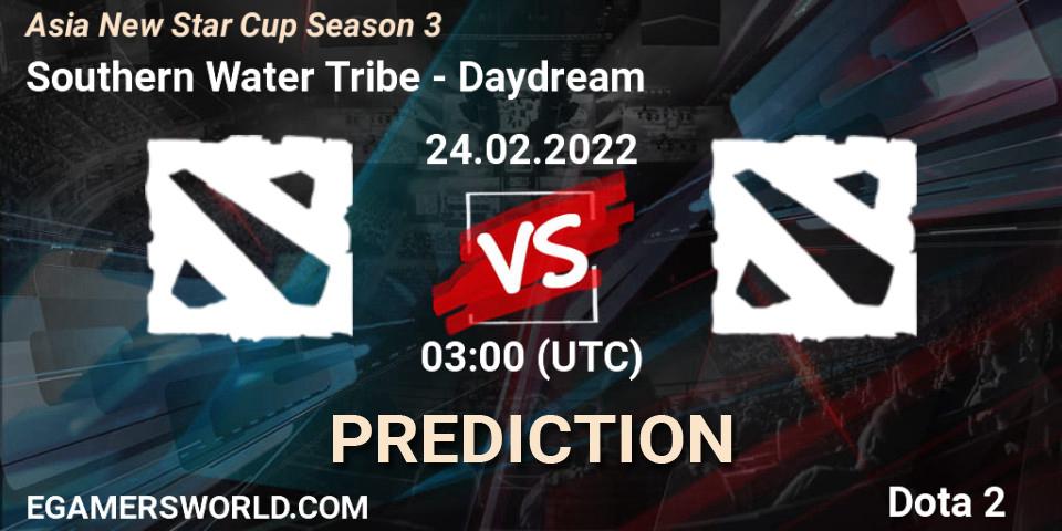 Prognose für das Spiel Southern Water Tribe VS Daydream. 24.02.2022 at 03:44. Dota 2 - Asia New Star Cup Season 3