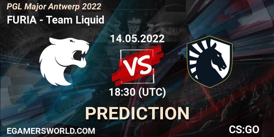 Prognose für das Spiel FURIA VS Team Liquid. 14.05.2022 at 18:05. Counter-Strike (CS2) - PGL Major Antwerp 2022