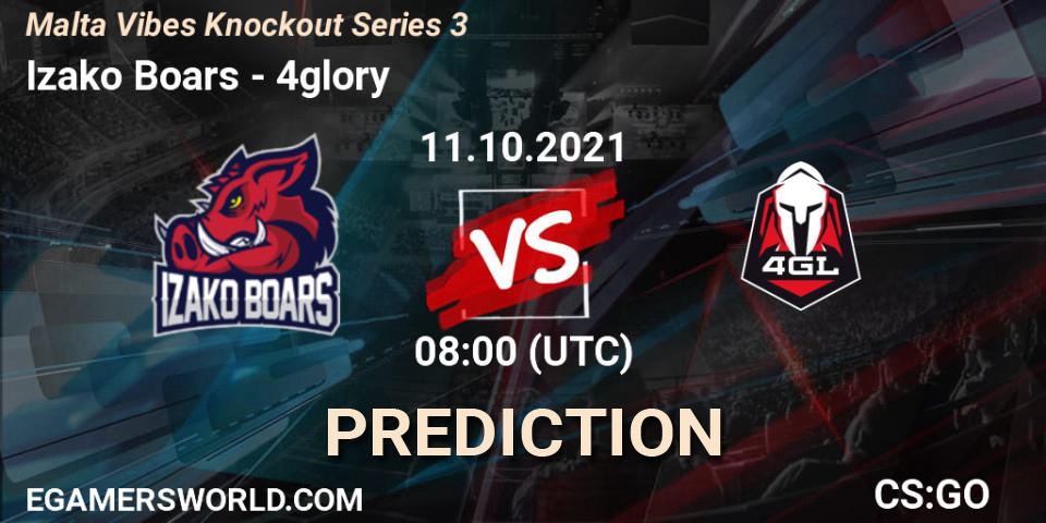 Prognose für das Spiel Izako Boars VS 4glory. 11.10.2021 at 08:00. Counter-Strike (CS2) - Malta Vibes Knockout Series 3