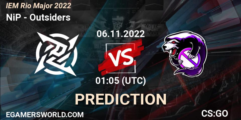 Prognose für das Spiel NiP VS Outsiders. 06.11.2022 at 01:20. Counter-Strike (CS2) - IEM Rio Major 2022