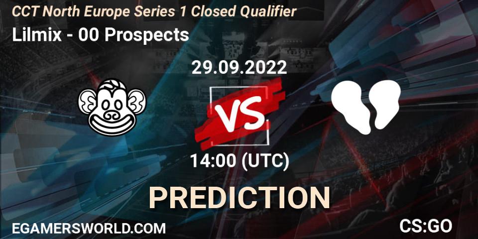 Prognose für das Spiel Lilmix VS 00 Prospects. 29.09.22. CS2 (CS:GO) - CCT North Europe Series 1 Closed Qualifier