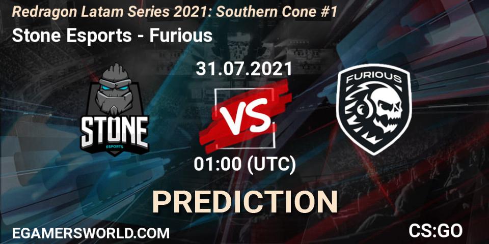 Prognose für das Spiel Stone Esports VS Furious. 31.07.2021 at 00:45. Counter-Strike (CS2) - Redragon Latam Series 2021: Southern Cone #1
