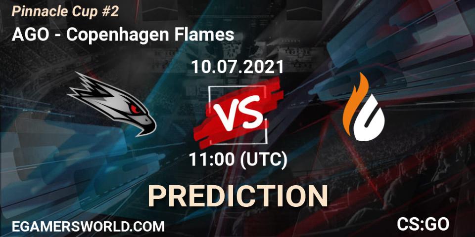 Prognose für das Spiel AGO VS Copenhagen Flames. 10.07.2021 at 11:00. Counter-Strike (CS2) - Pinnacle Cup #2
