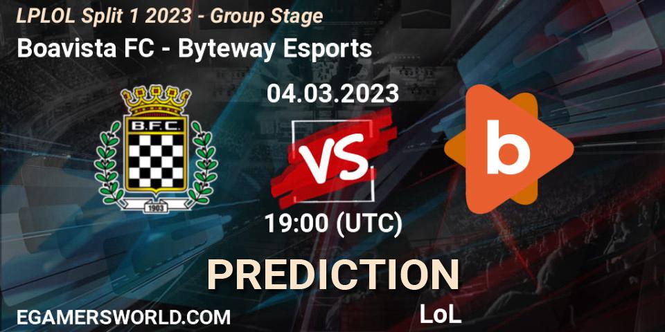 Prognose für das Spiel Boavista FC VS Byteway Esports. 09.02.23. LoL - LPLOL Split 1 2023 - Group Stage