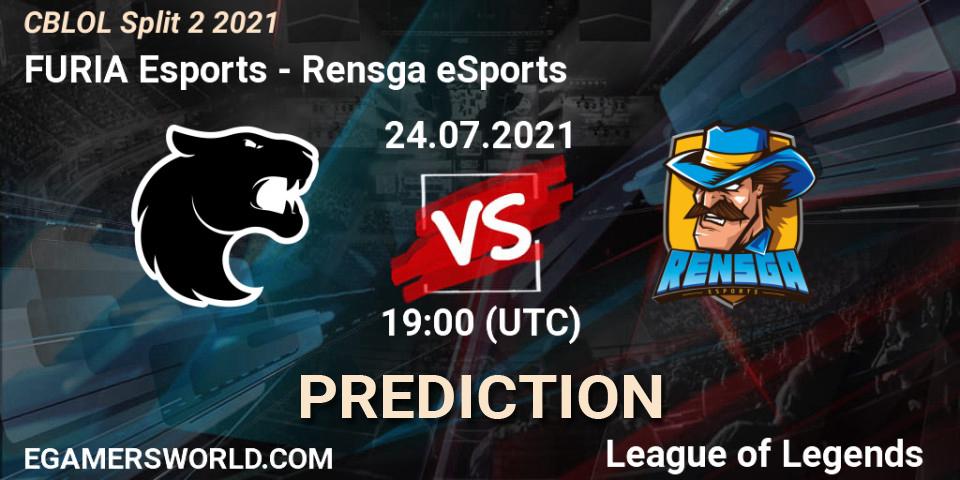 Prognose für das Spiel FURIA Esports VS Rensga eSports. 24.07.21. LoL - CBLOL Split 2 2021
